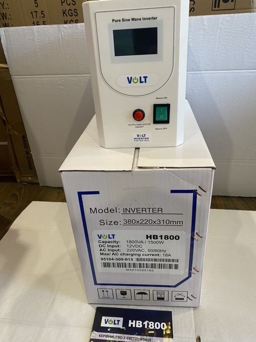 Инвертор бесперебойник VOLT-POWER HB1800 - 1500W 12V-220V Дбж вольт