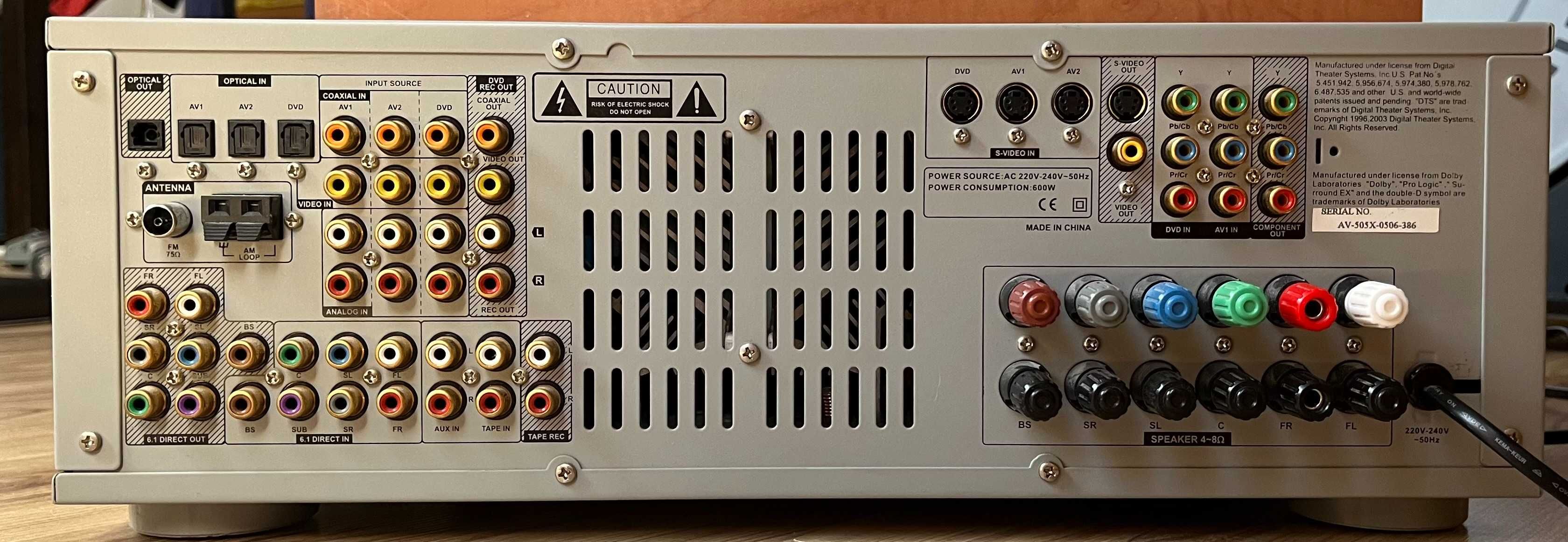 Amplituner Koda AV-505X, głośniki, kino domowe