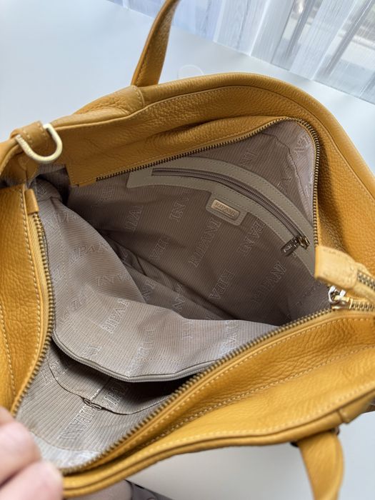 Skórzana torebka włoskiej marki premium RIPANI, shopperka
