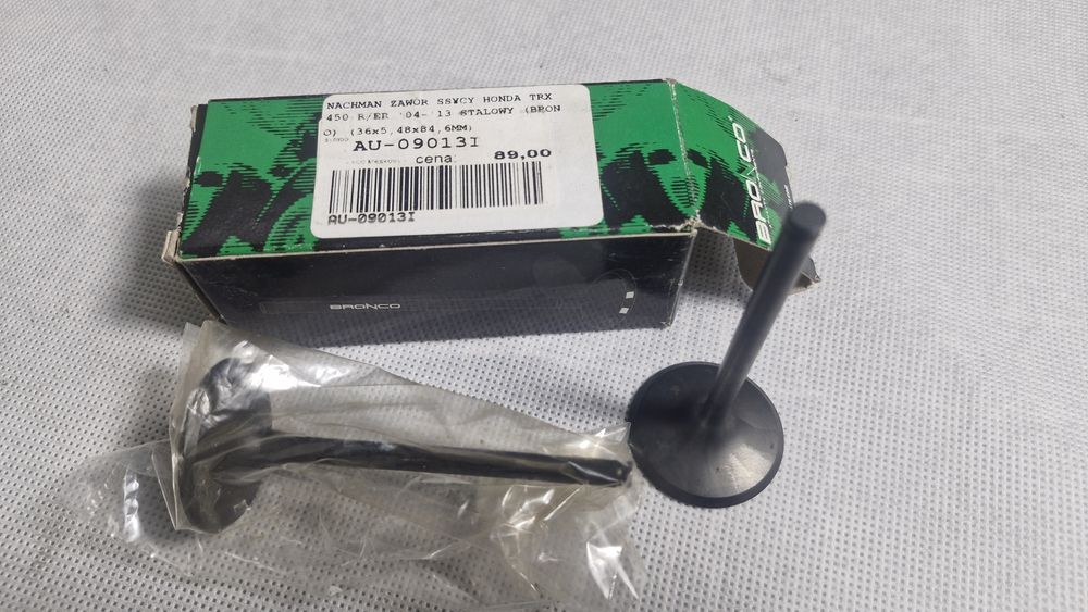 Honda crf 450 trx 400 zawór ssący zawory głowica kartery cylinder wał