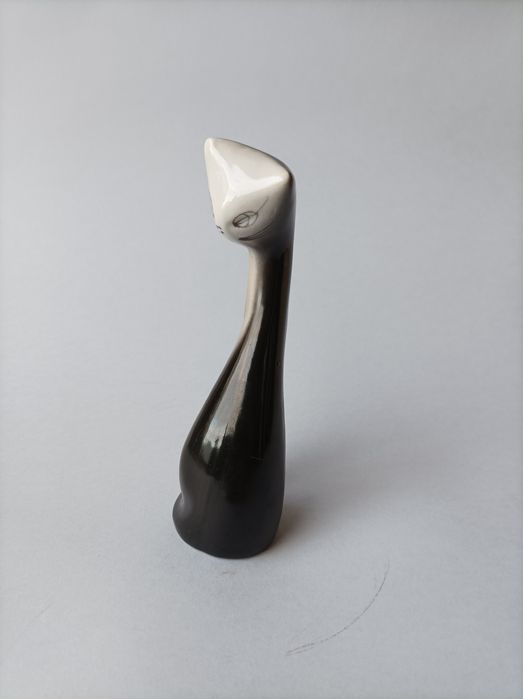 Figurka porcelanowa kot jak Ćmielów Naruszewicz new look