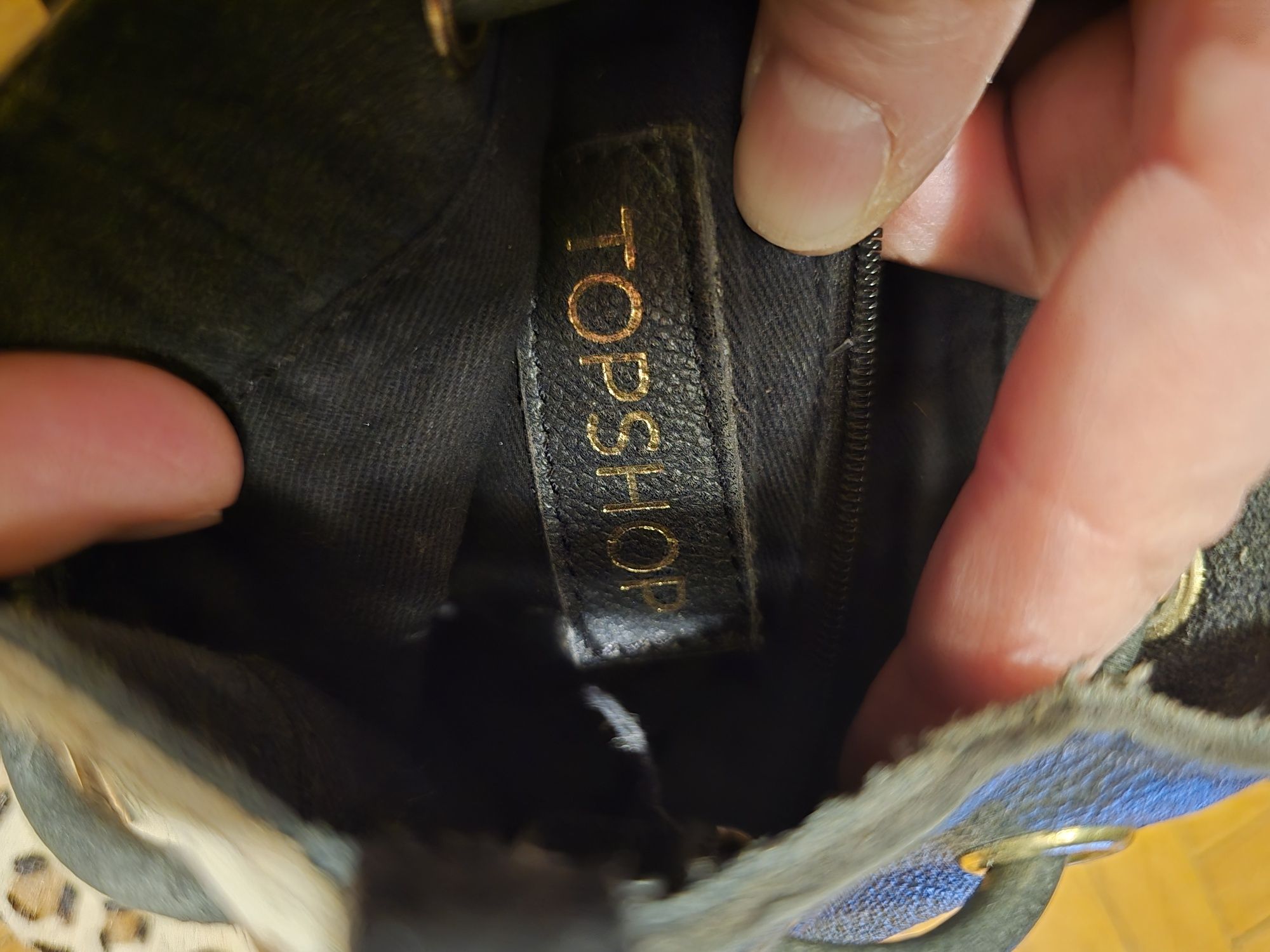 Torebka typu worek topshop skóra