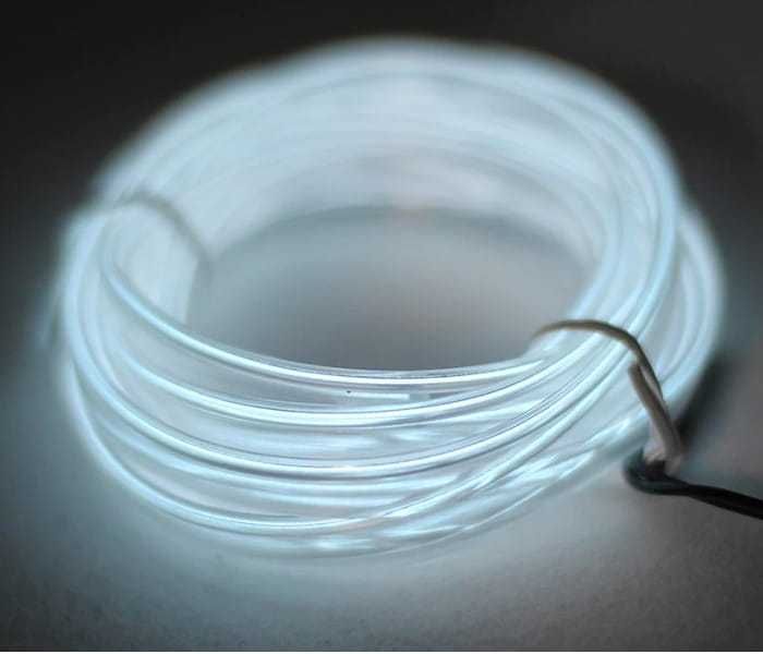 Światłowód EL WIRE LED Taśma Ambient 3M biały