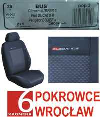 Pokrowce dopasowane do Fiat Ducato Peugeot Boxer Citroen Jumper 2006->