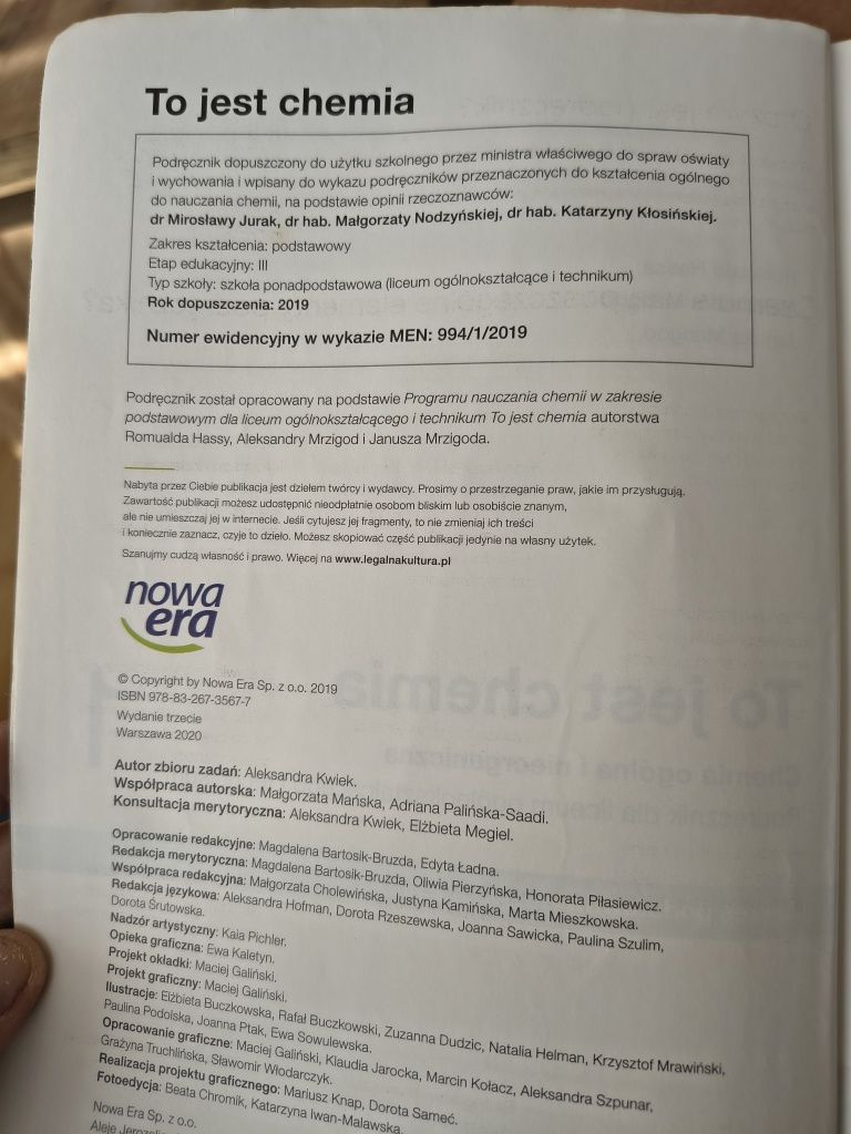 Podręcznik To jest chemia 1 podstawowy