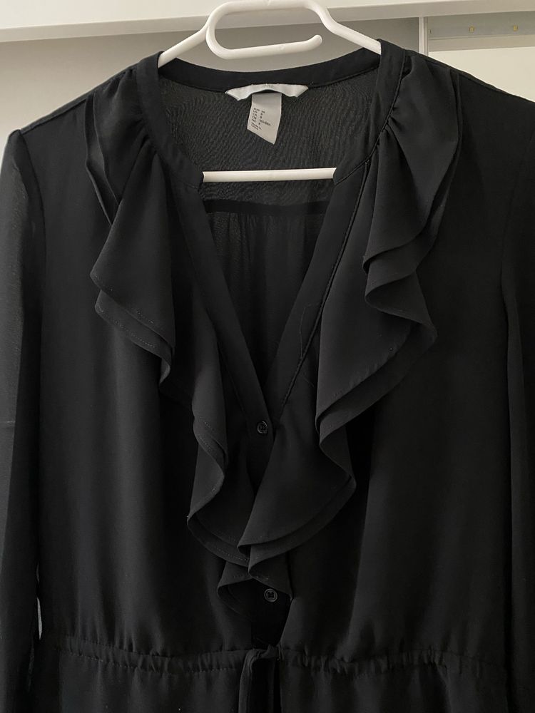 Elegancka czarna sukienka rozmiar M