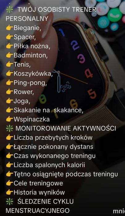 Smartwatch damski zegarek
