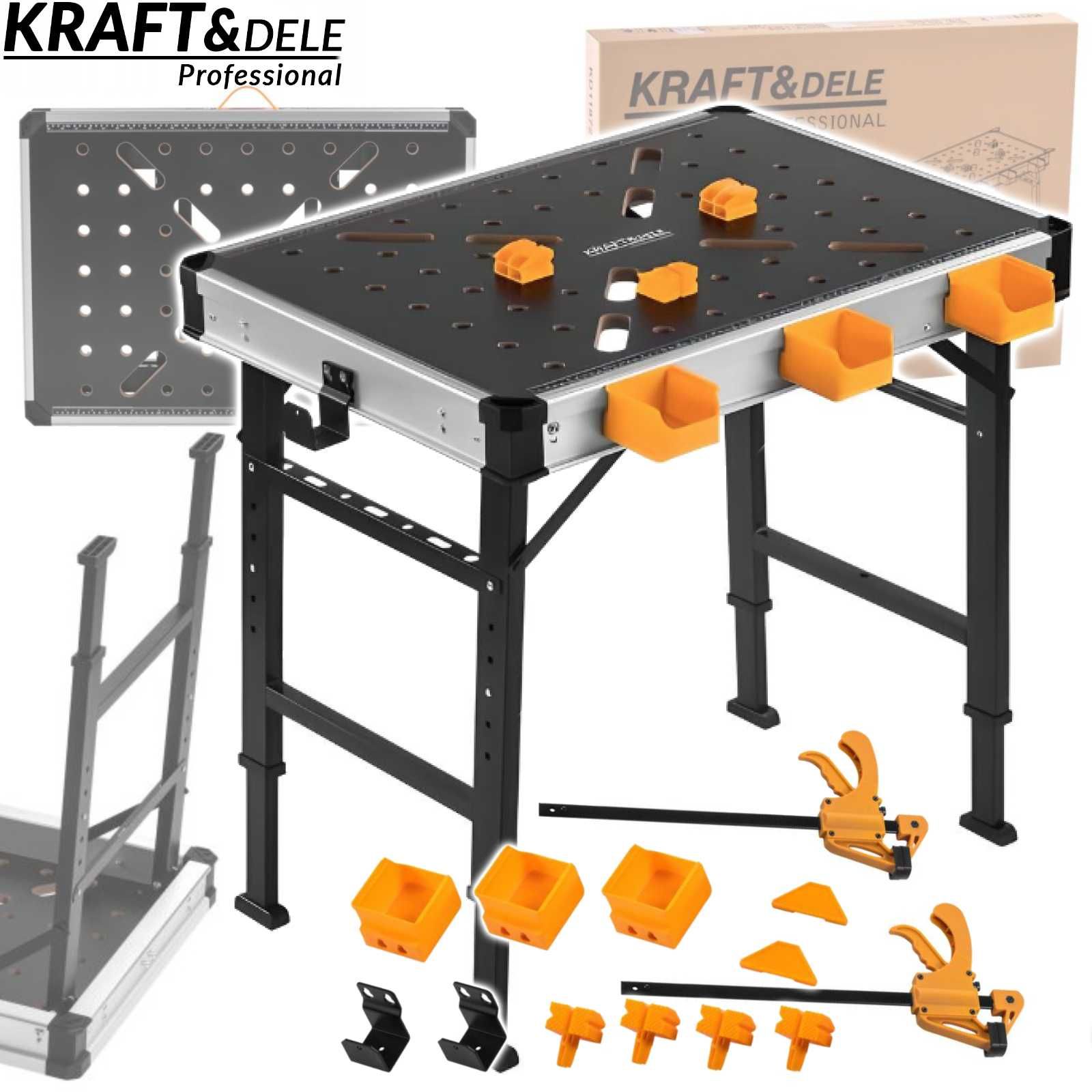 KRAFT&DELE Wielofunkcyjny Stół Roboczy Montażowy Nośność 454Kg KD11872