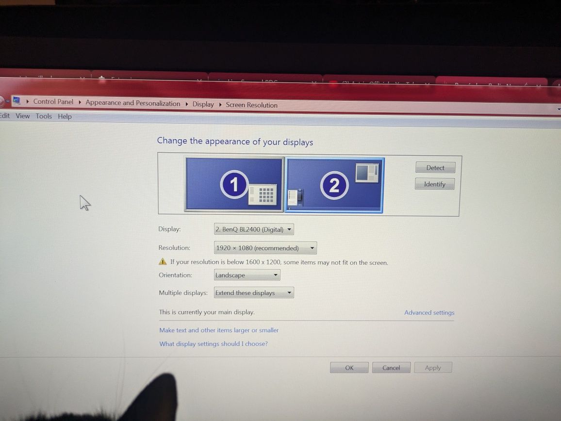 BenQ LCD monitor 24 cale full HD