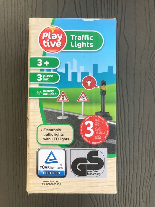 Nowe Playtive Zestaw 3 akcesoriów do kolejki- świecące światła.