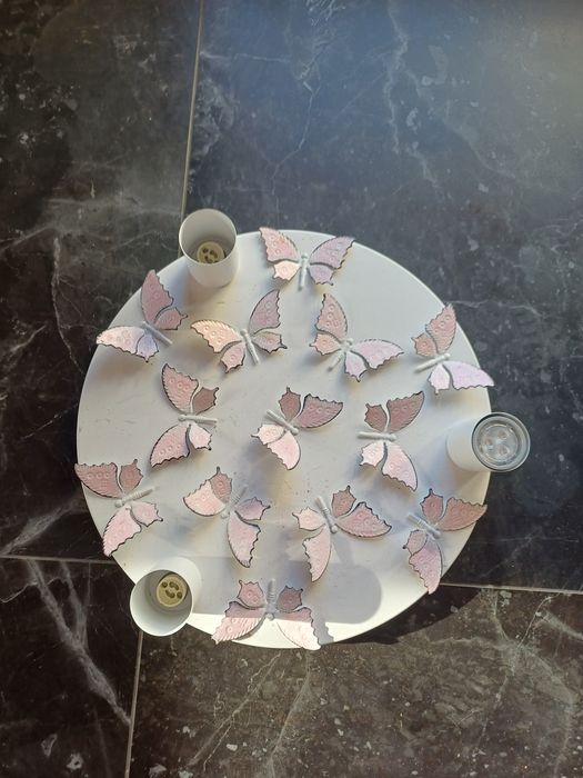 Lampa sufitowa różowe motylki