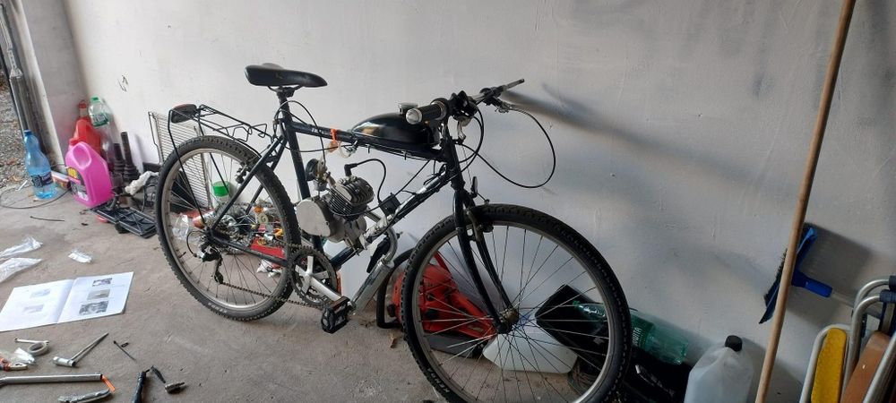 Rower z silnikiem spalinowym 80cc