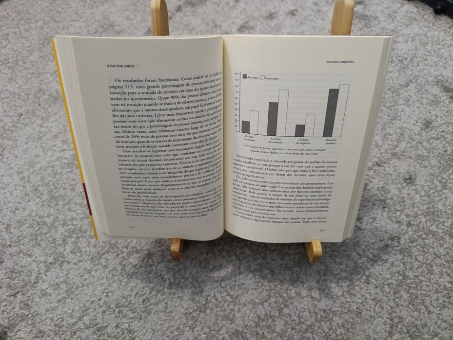 Suporte/Apoio/Estante ajustável de leitura em madeira