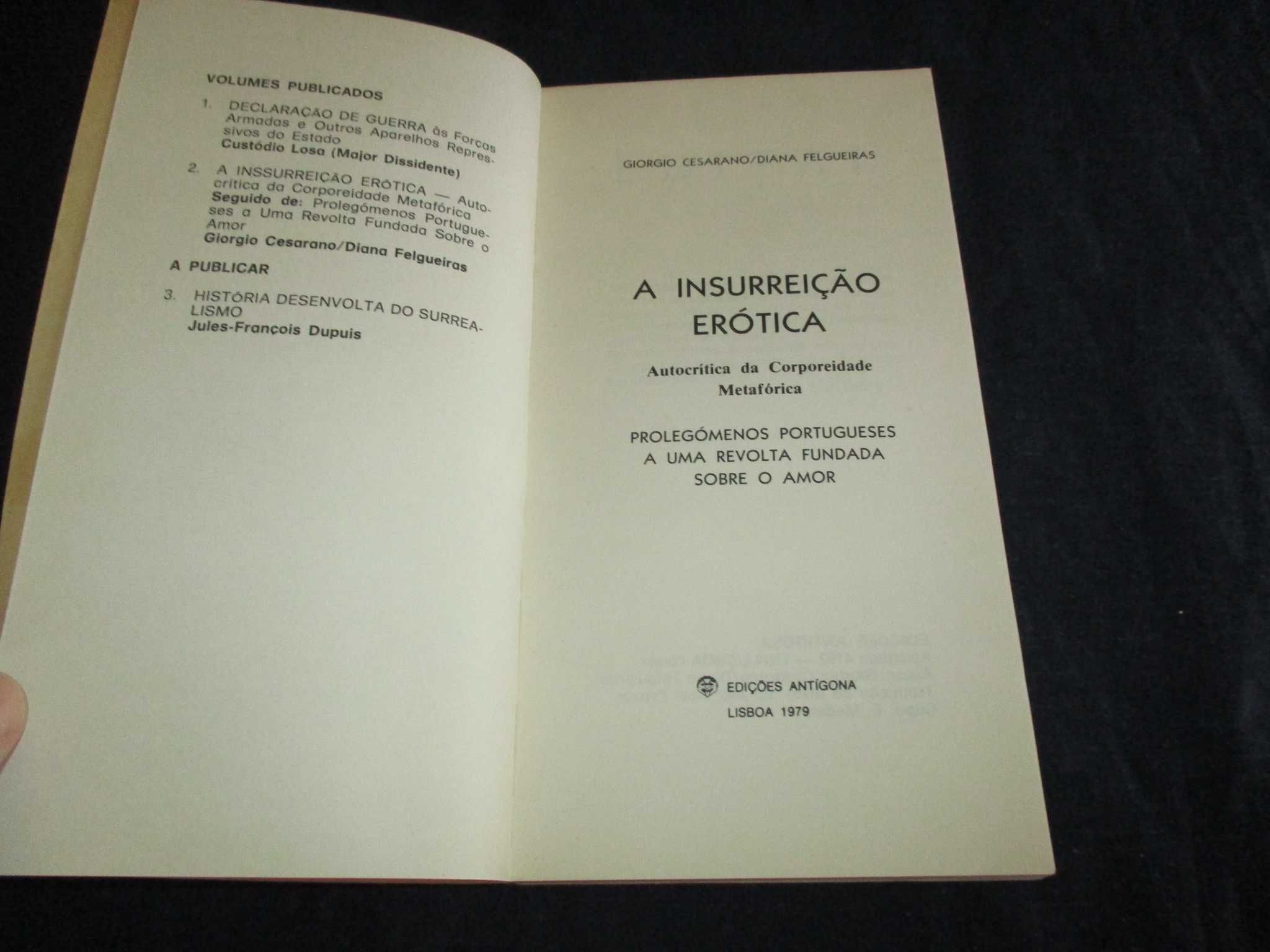 Livro A Insurreição Erótica Giorgio Cesarano
