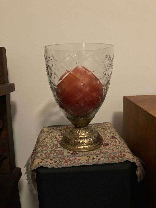 Jarra em Cristal e Castiçais e lanternas para velas