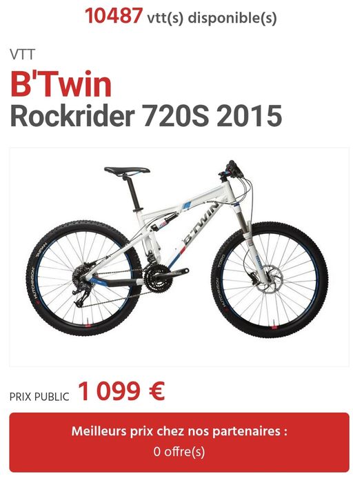 Bicicleta BTT/Enduro RockRider 720S
