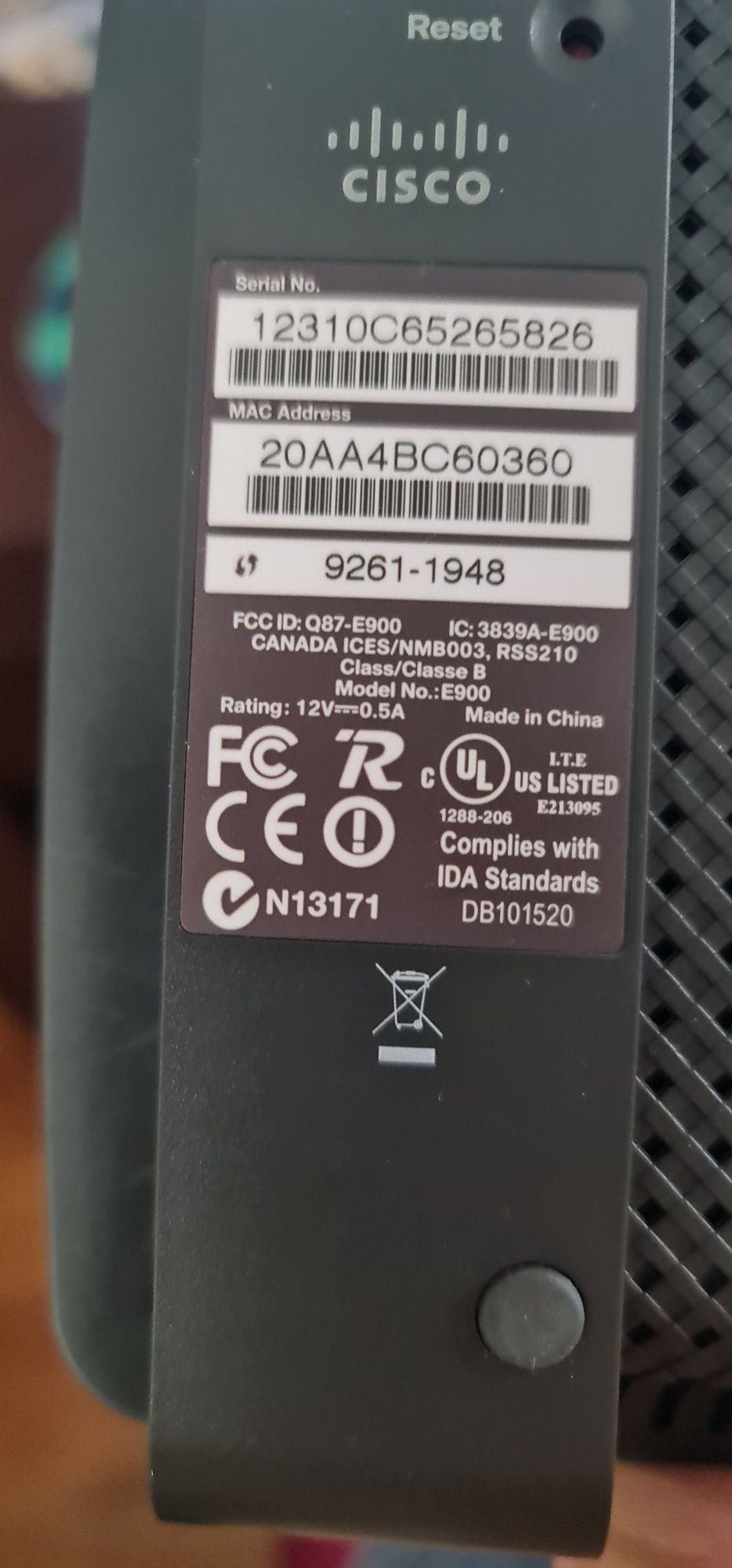 router cisco linksys e900