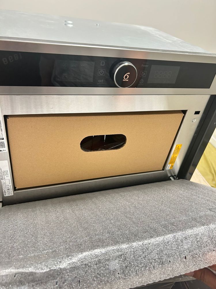 Micro-ondas embutido Whirlpool AMW 731 IX – novo, sem uso