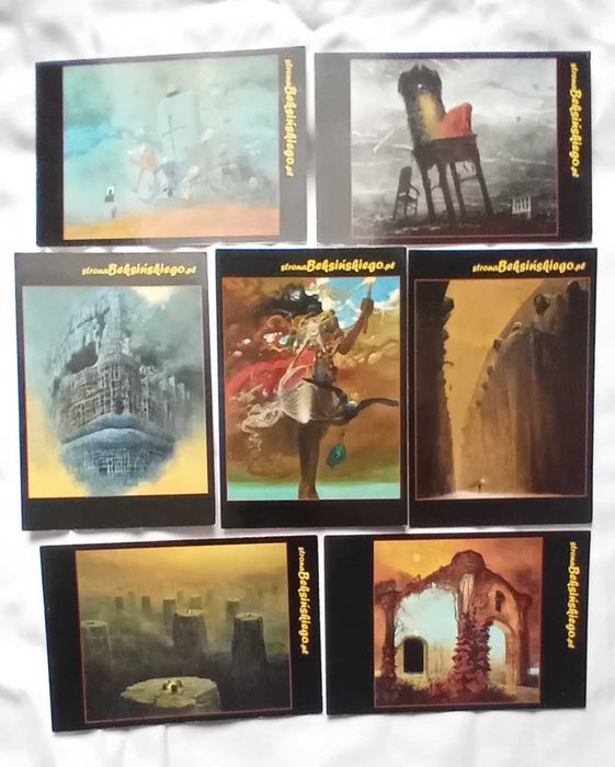 Zestaw 7 pocztówek Strona Beksińskiego.pl. Centrum Promocji Bieszczad.