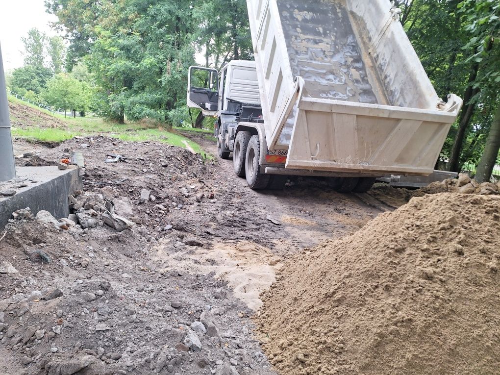 Transport kruszywa beton polsuchy