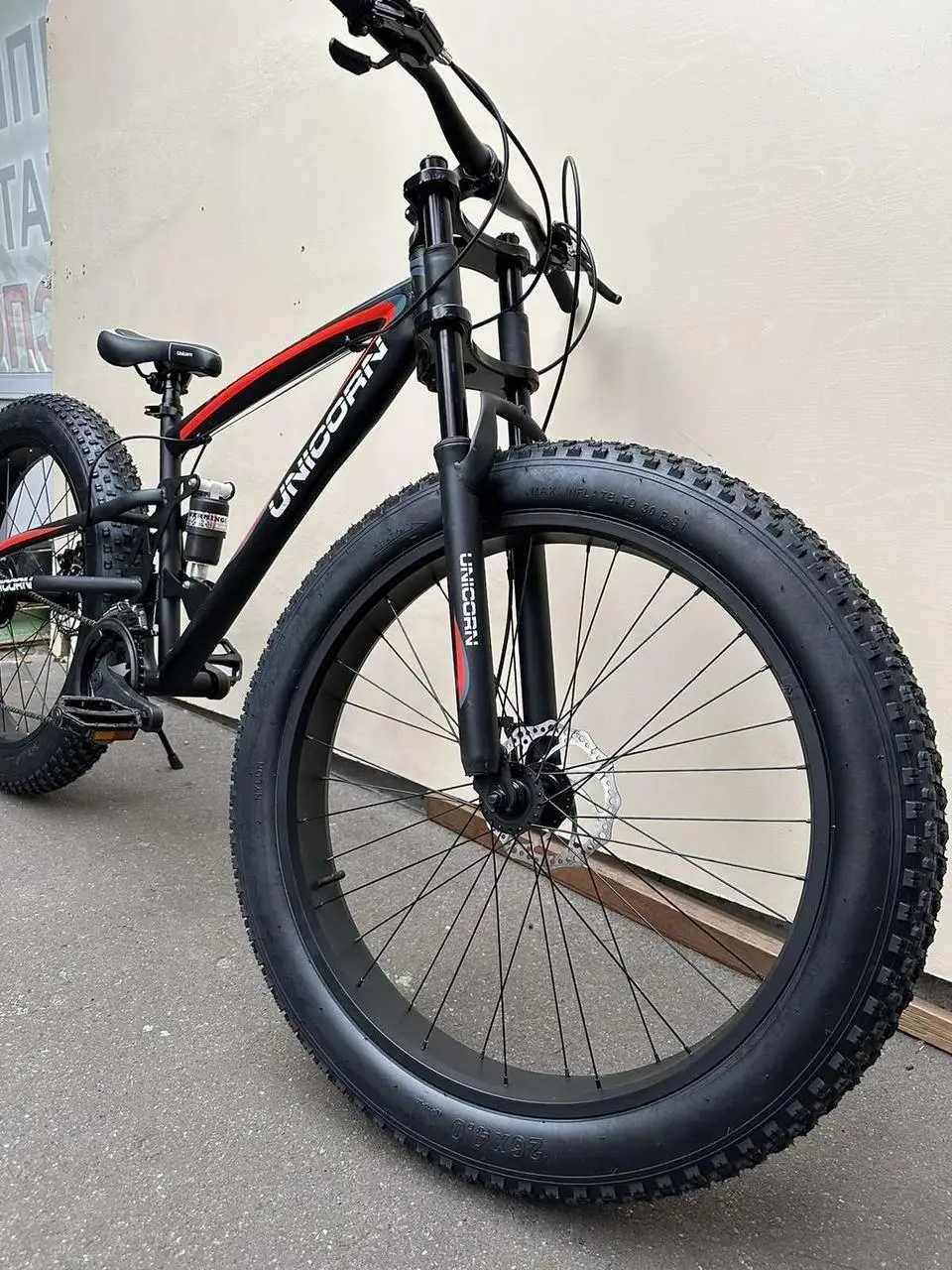 Фетбайк Fatbike GODZILLA 17 рама 26 колеса велосипед SHIMANO