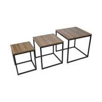 Mesa de centro em madeira/mesa de apoio - conjunto de 3 mesas - MINGUS