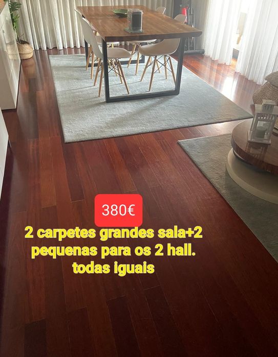 2 carpetes usadas como novas