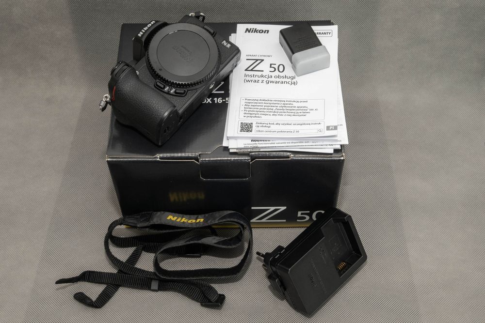 Nikon Z50, zadbany, niski przebieg