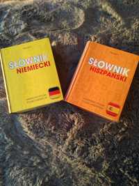 Słowniki hiszpański i niemiecki słownik