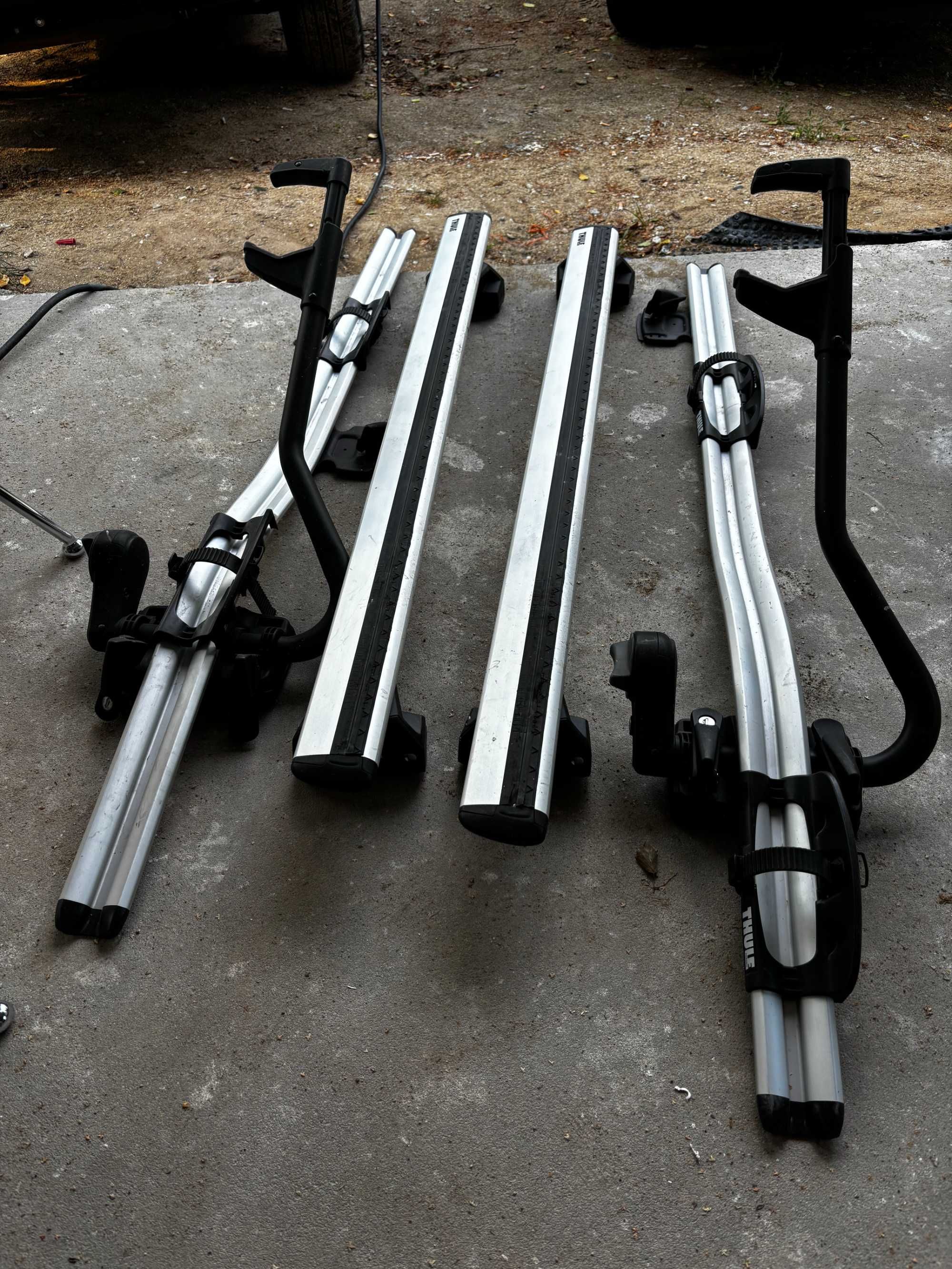 Bagażnik dachowy na rowery THULE Wingbar + THULE ProRide do Volvo