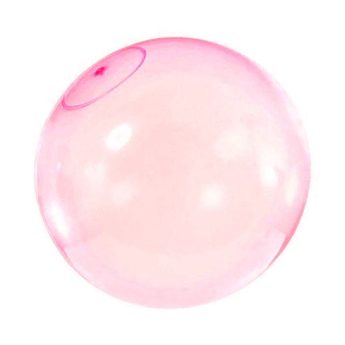 Piłka balon gumowy nadmuchiwana, wodna różowa - 120 cm