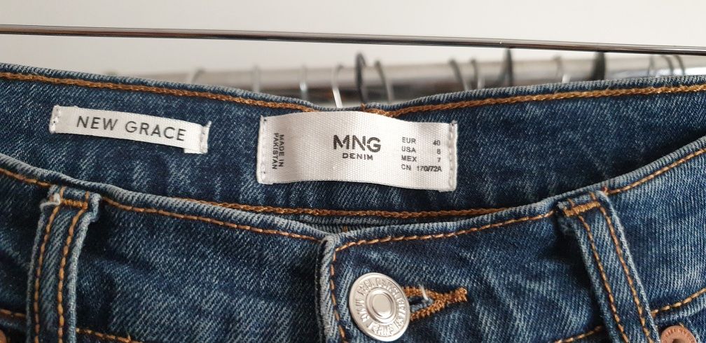 Jeans Mango perna larga