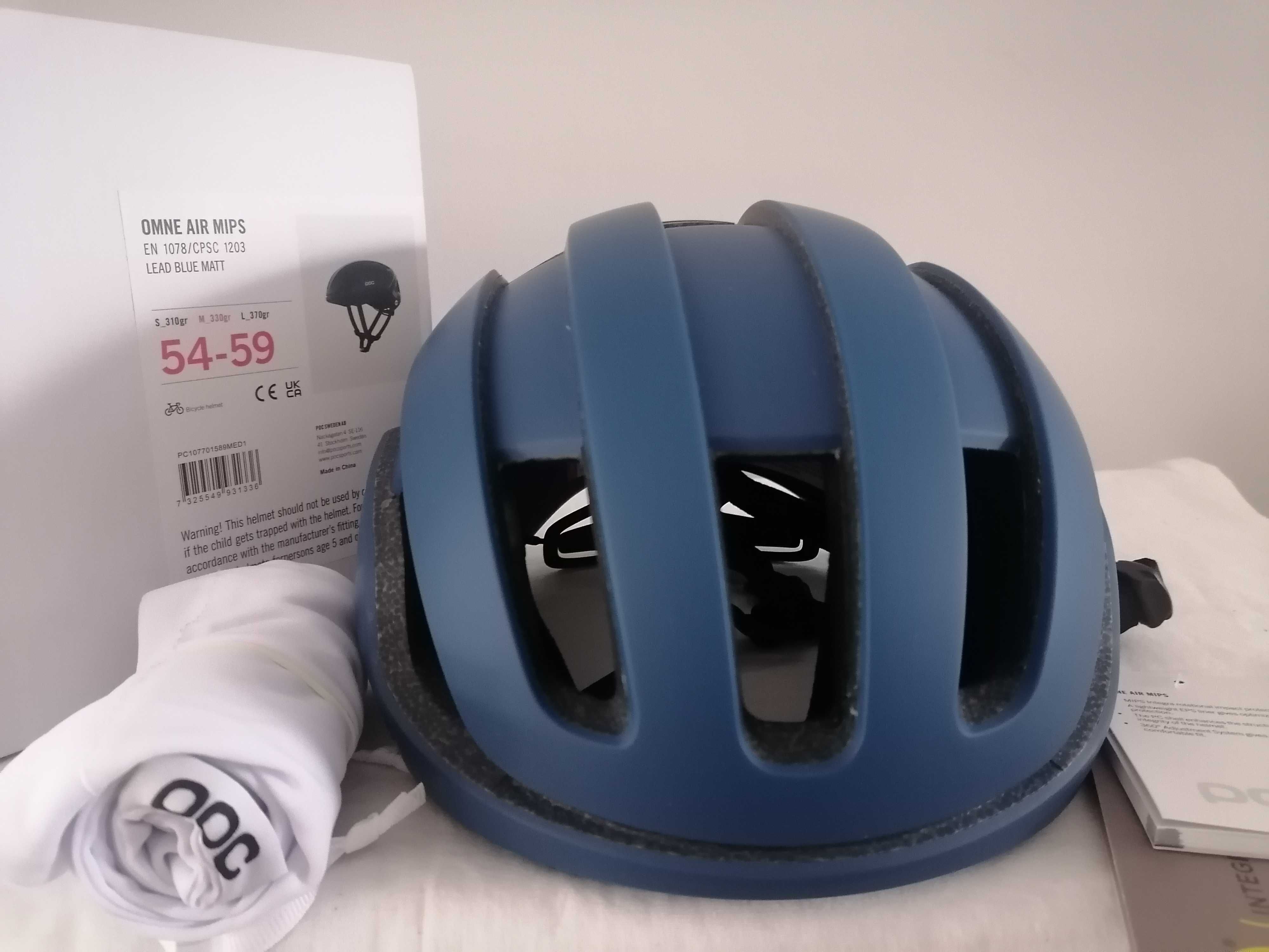 Kask rowerowy Poc Omne Air Mips Lead Blue Matt M 54-59cm