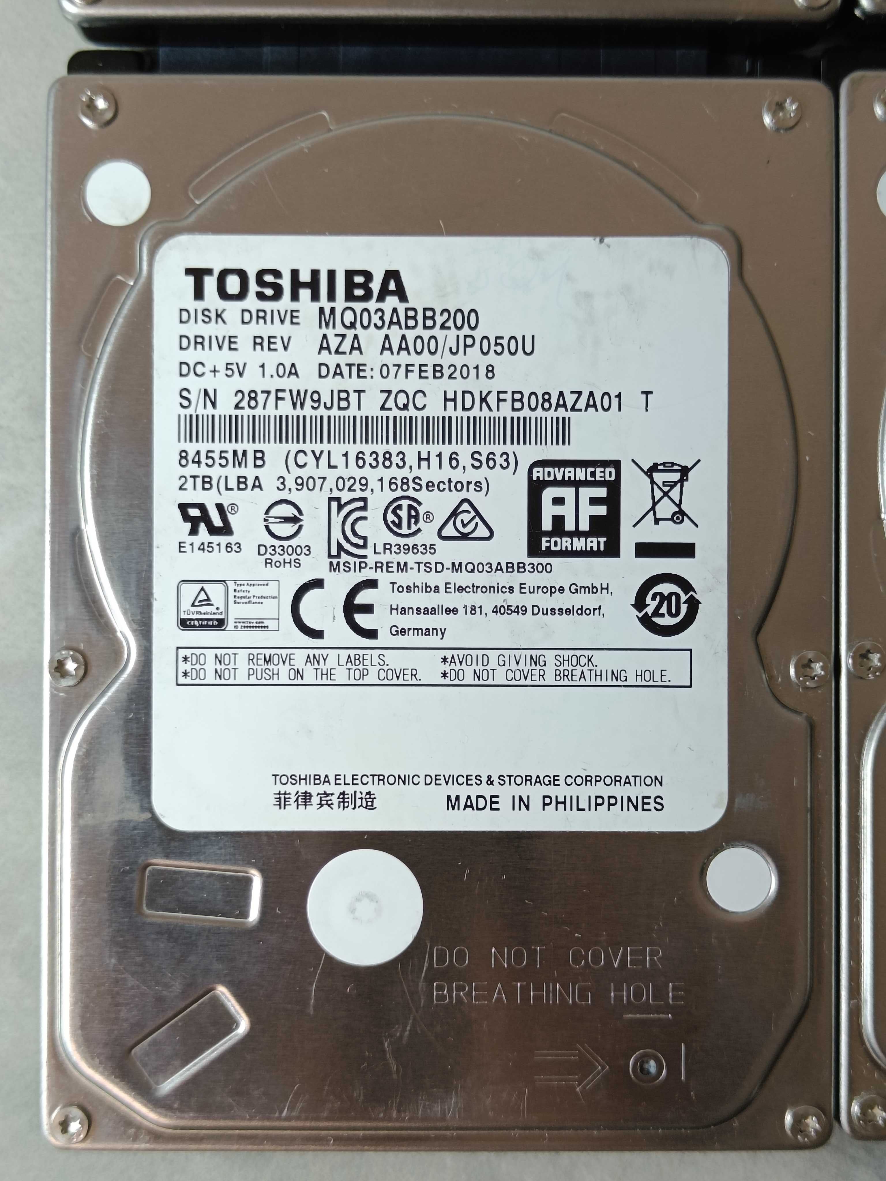 Hard Disk HDD диск 2.5 TOSHIBA 2TB до НОУТБУКА або PS ВІДМІННИЙ стан