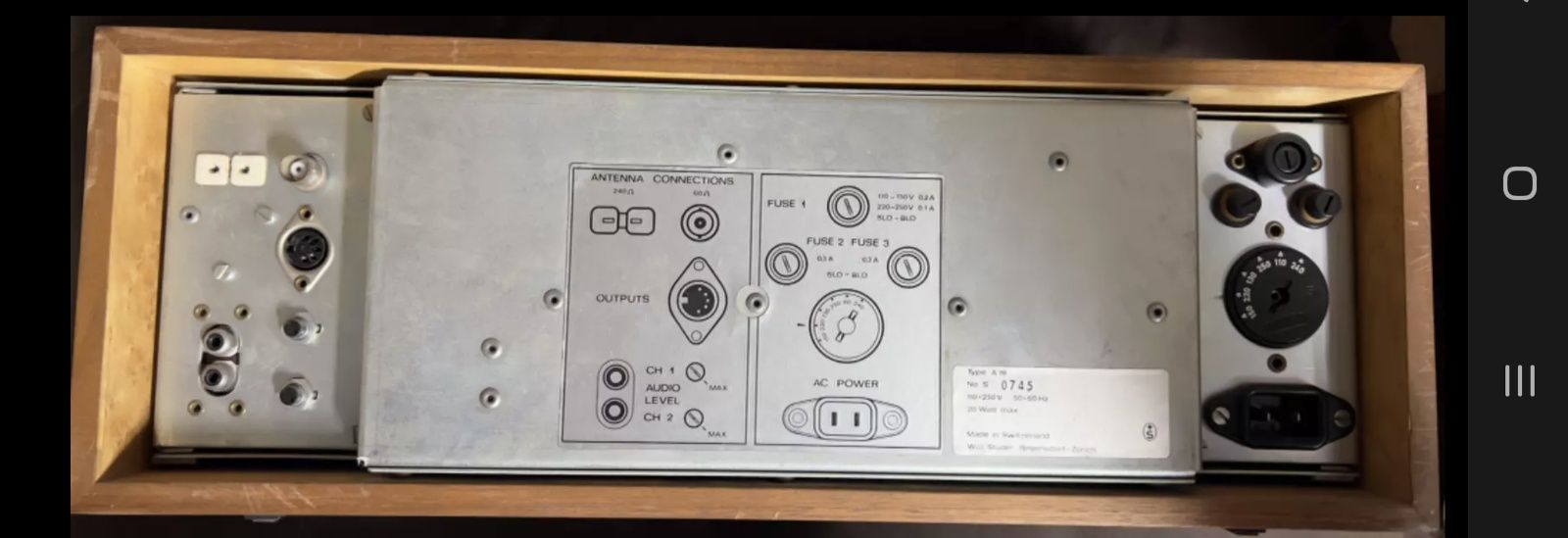Tuner Revox a76 a 100%