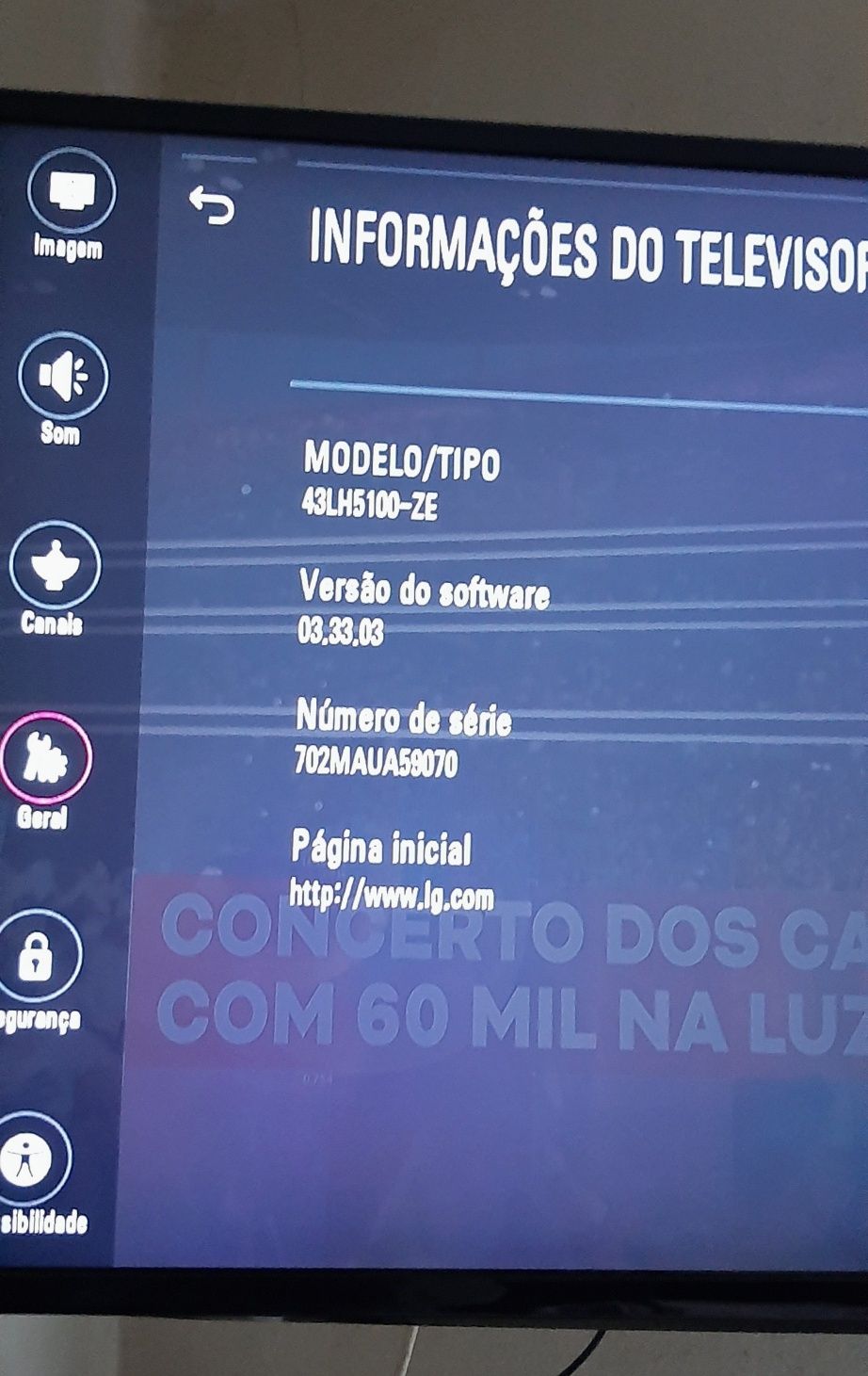 Televisor Lg como novo