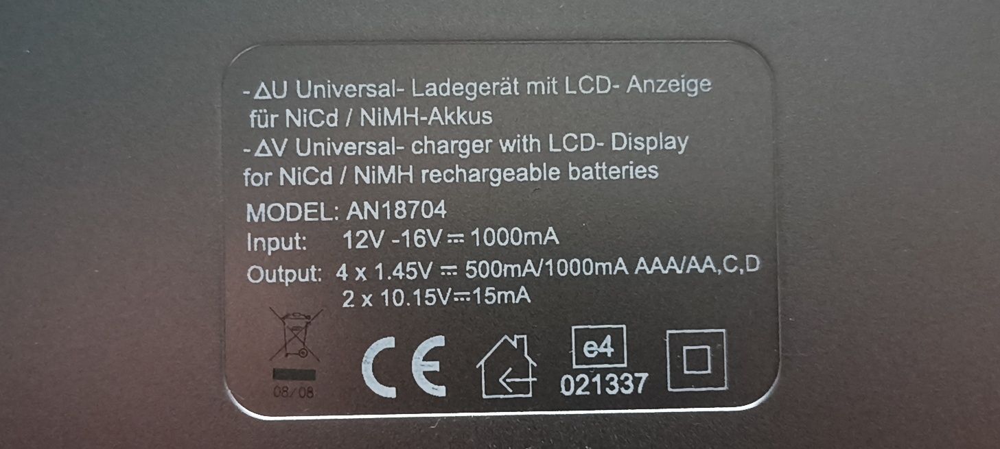 Ładowarka ANSMANN Powerline 5 LCD do akumulatorów AAA/AA