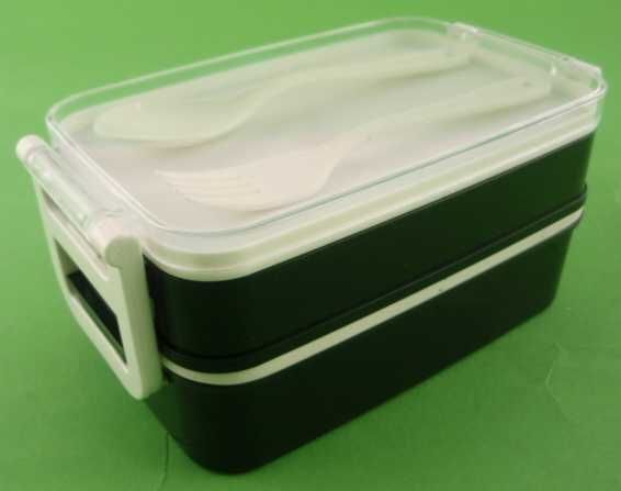 Lunch box pojemnik obiadowy sztućce komplet sztućców obiad śniadaniowy