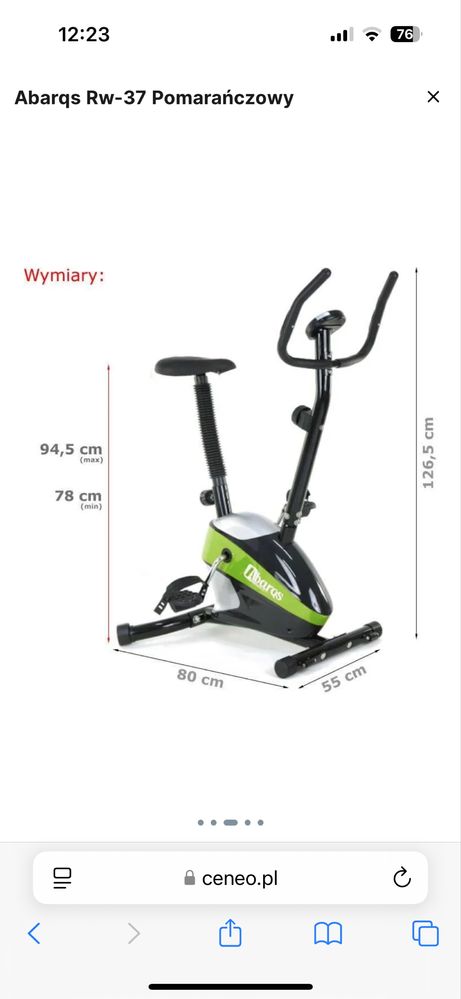 Rower stacjonarny abarqs