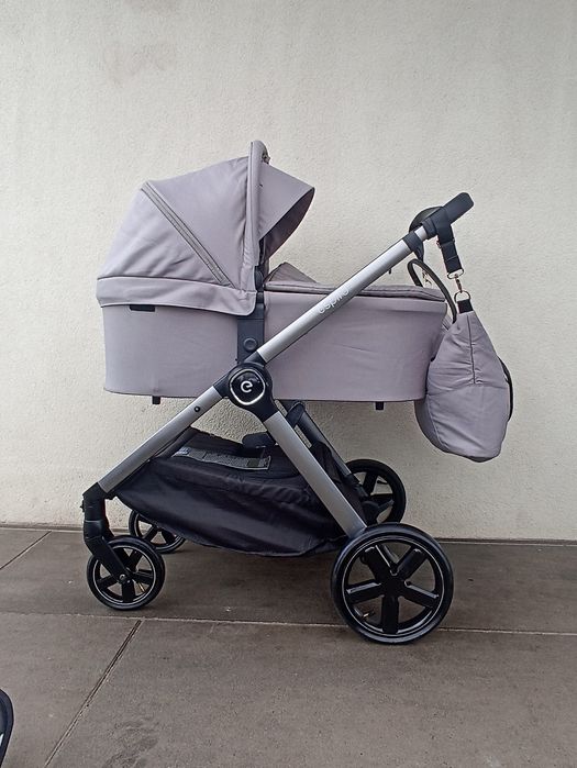 Wózek 3/1 espiro only szary fotelik avionaut pixel