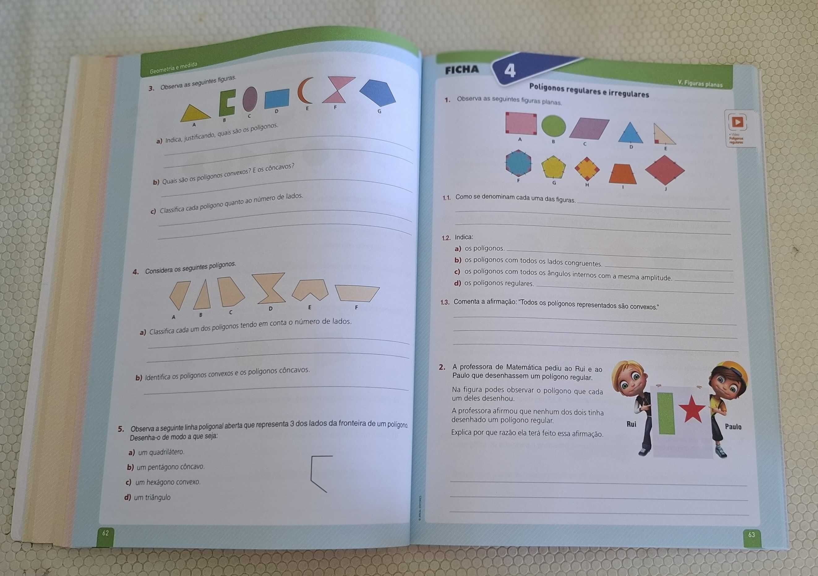 Fichas de Matemática 6 - 6.º Ano
