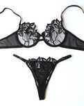 conjunto de lingerie artesanal de luxo e de alta qualidade (NOVO)