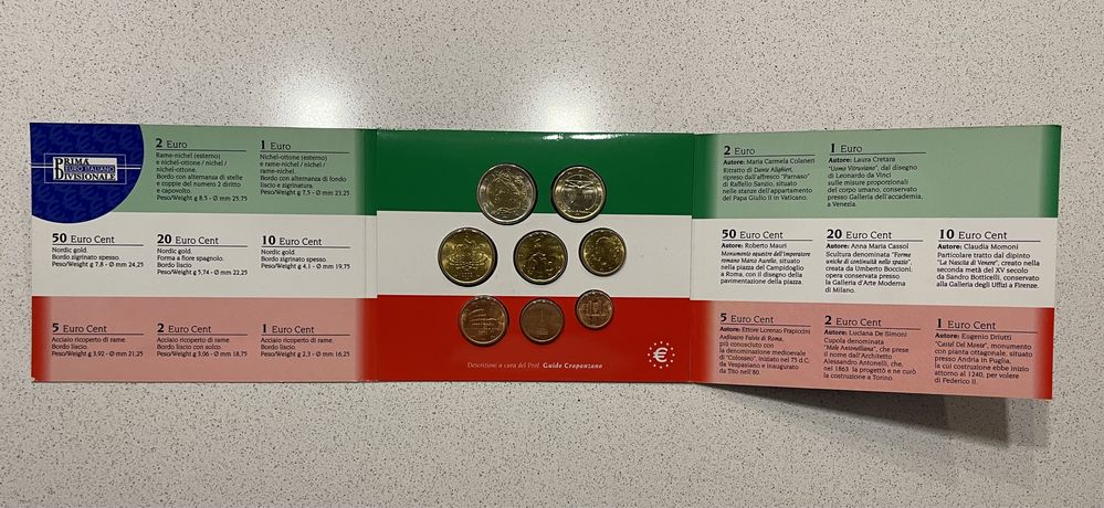 Conjunto moedas euro Itália - set coins