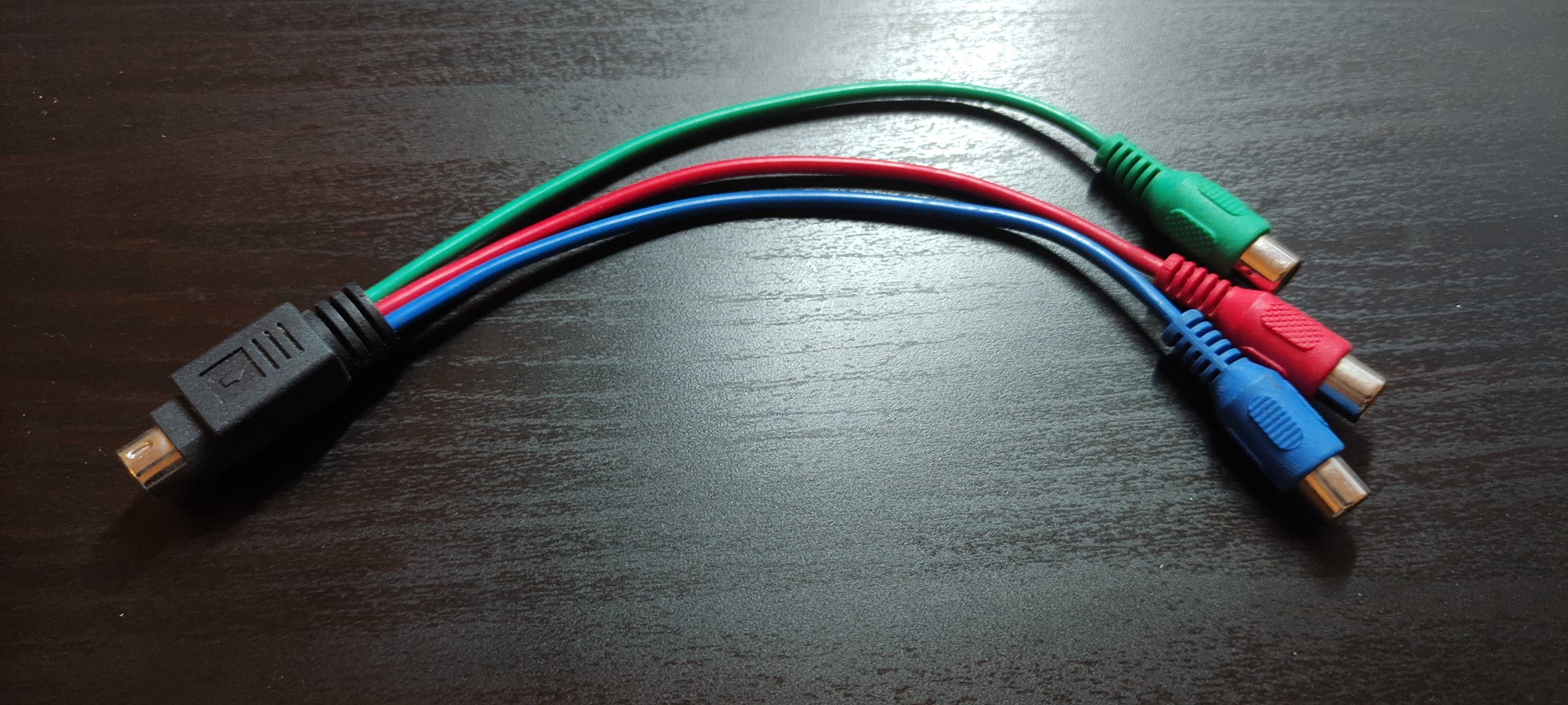 S-Video 7 Pin to Female 3 RCA Component Cable