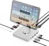 Przenośny hub USB C 11 w 1 do iPada z obrotowym stojakiem stacja dokuj