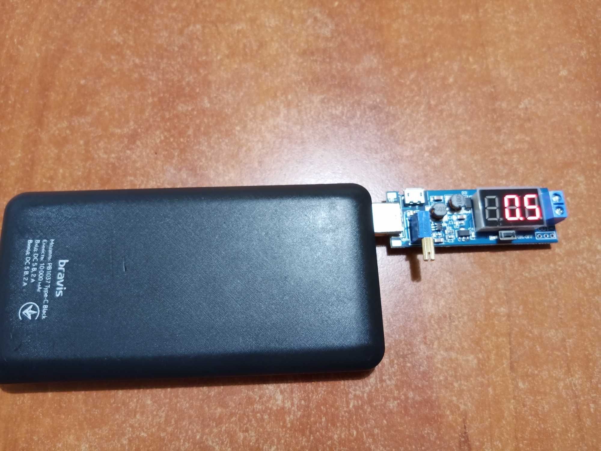 USB преобразователь с 5 на 1-26В , питание роутера от повербанка