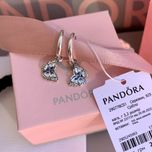 Сережки Pandora Пандора/ Серьги Pandora оригінал/ нові срібло кільця