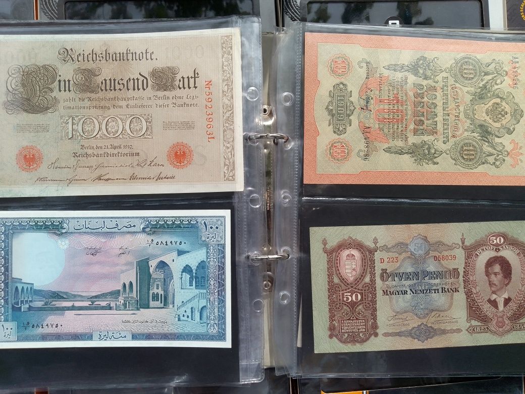Notas e moedas mundiais