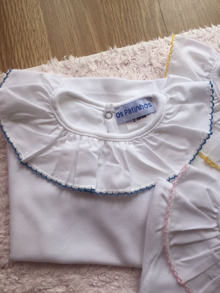 Camisas de gola 2 anos menina