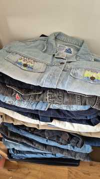 Kurtki jeansowe 27 sztuk, vintage, levis, wrangler tylko pakiet